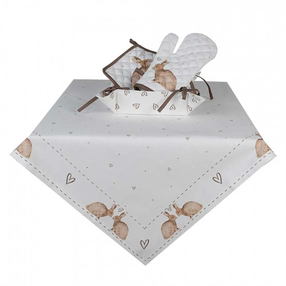 Clayre & Eef - Ofenhandschuh Hase Herzen