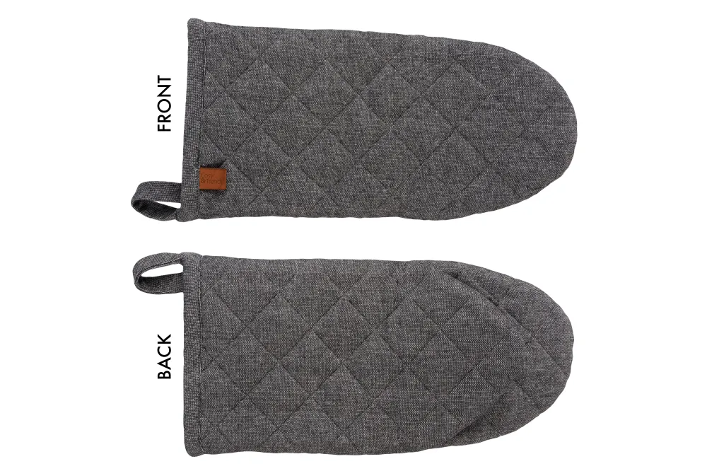 Cosy & Trendy Ofenhandschuh Stoff Schwarz Chambray