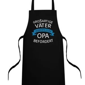 Großartige Väter werden zum Opa befördert – Spruch Geschenk – Opa Schürze