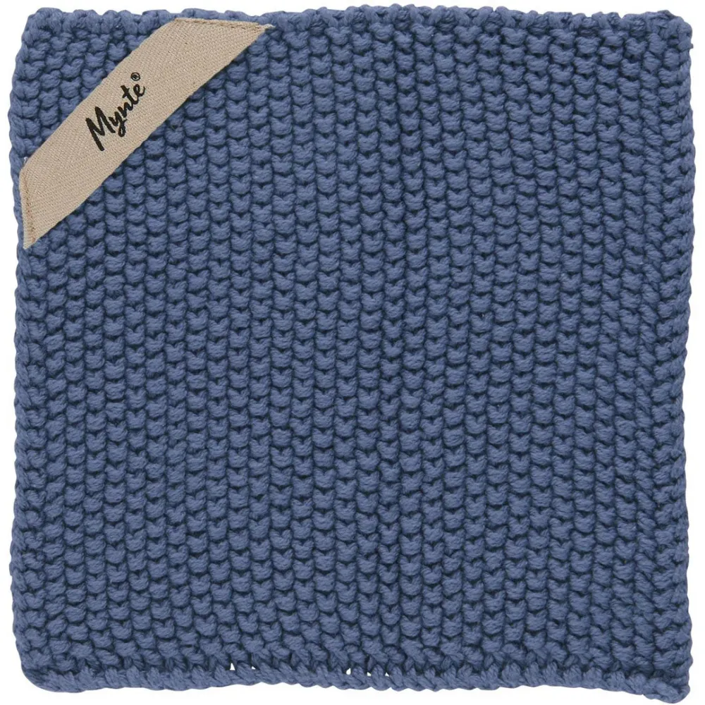 Ib Laursen - Topflappen Gestrickt Cornflower 22x22 cm