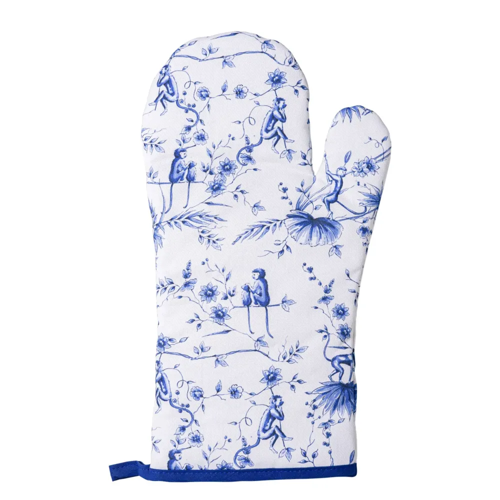 Ofenhandschuh mit Affenmotiv