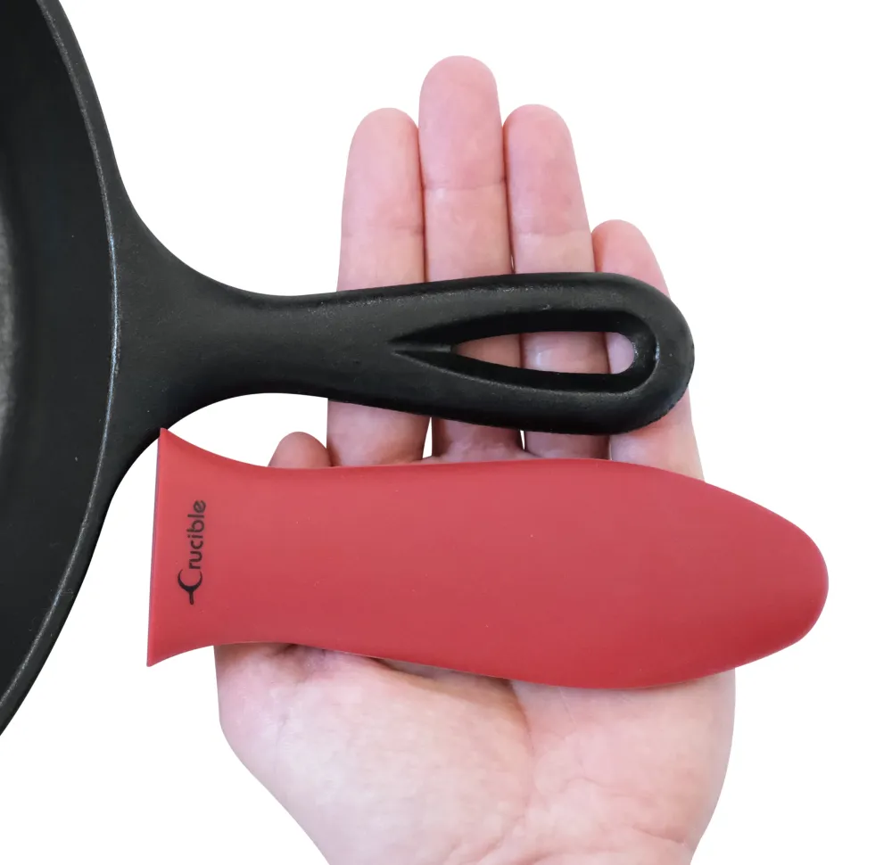 Silikon-Topflappen (2er-Pack Kombi Rot) für Gusseisenpfannen
