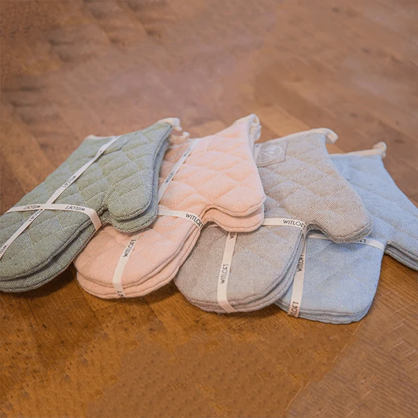 Witloft - Ofenhandschuhe aus recycelter Baumwolle (2 Stk.) - Lachs