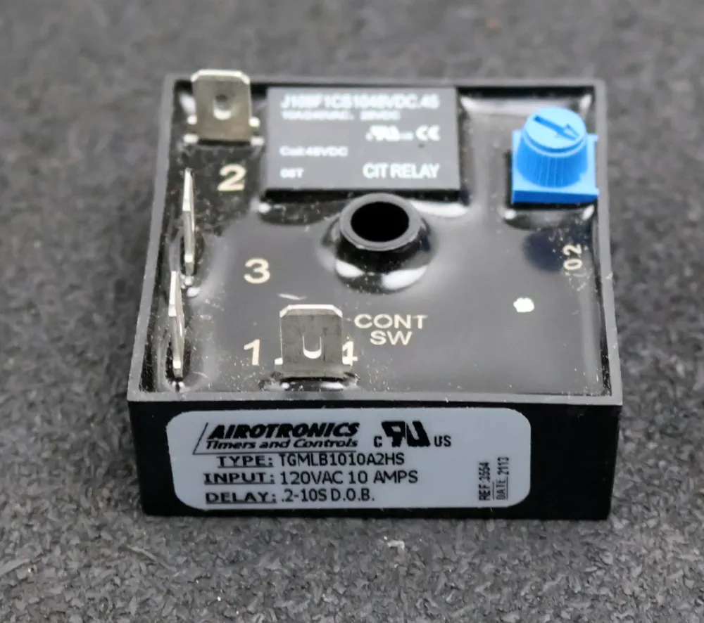 AIROTRONICS Timer TGMLB1010A2HS Time delay relay 120VAC 10A Delay 2-10sec