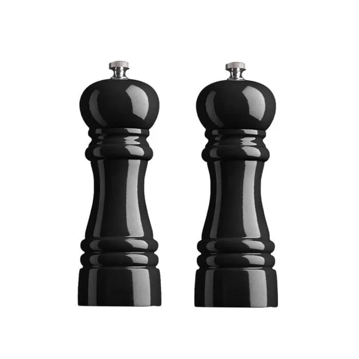 Amefa - Klassisches Salz- und Pfeffermühlen-Set 15 cm - Schwarz