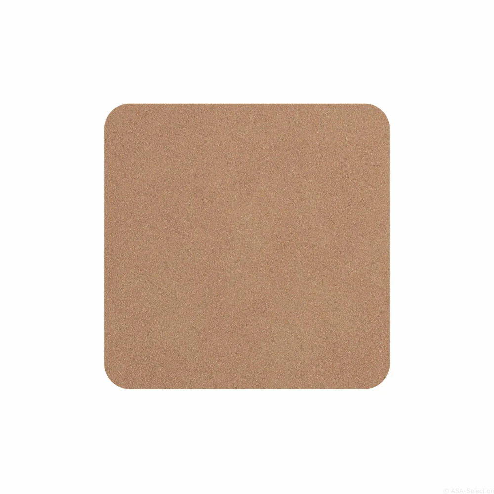 ASA Selection Soft Leather Untersetzer Powder, 4er Set, Glasuntersetzer, Flaschenuntersetzer, PU, Rose, 78574076