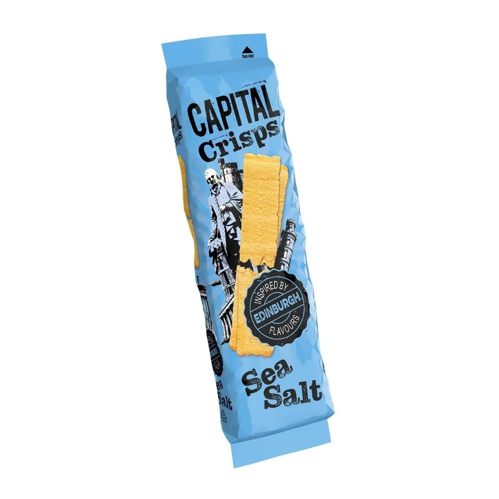 Capital Crisps Edinburgh Sea Salt, Chips mit Salz 75g FRIST 04/05/2023