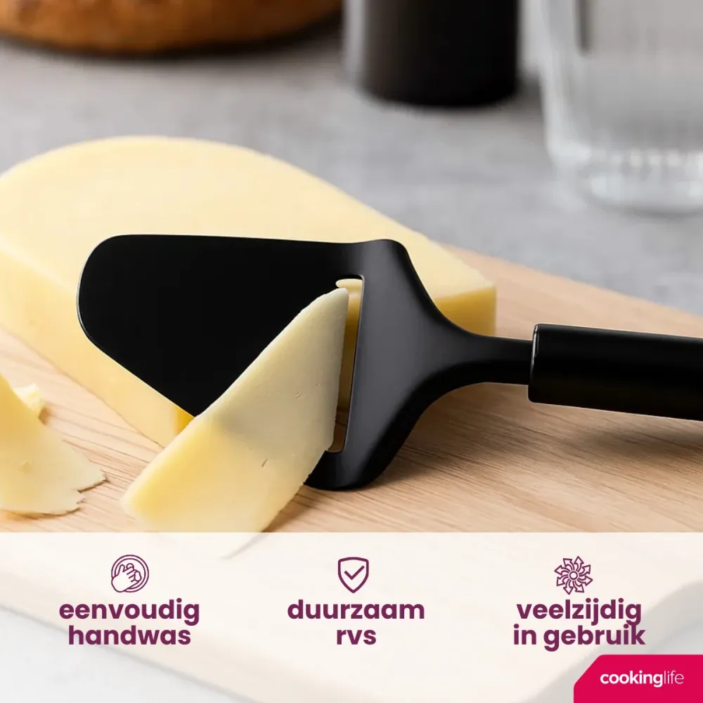 Cookinglife Knoblauchpresse Schwarz 19 cm