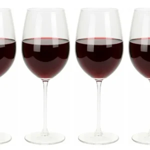 Cookinglife Rote Weingläser Solare 540 ml - 4 Stück