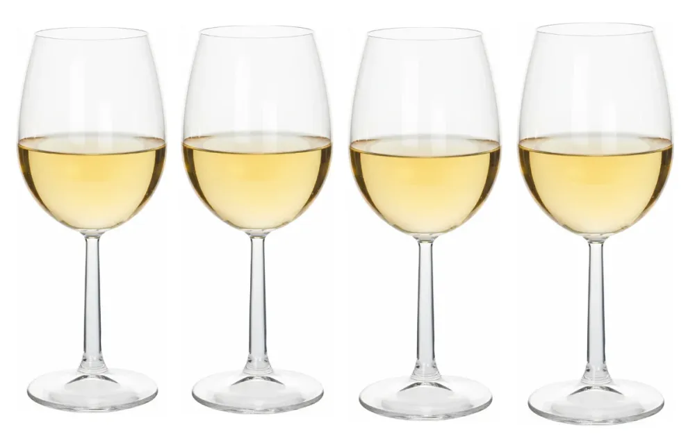 Cookinglife Weiße Weingläser Milena 430 ml - 4 Stück