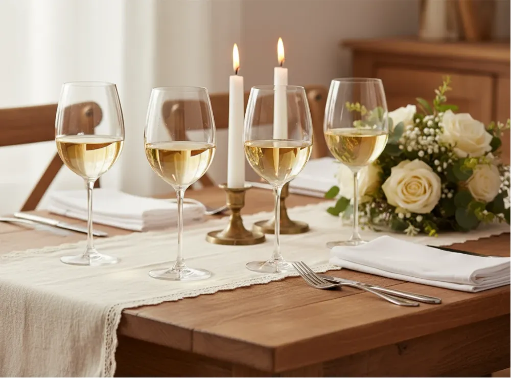 Cookinglife Weiße Weingläser Solare 410 ml - 4 Stück