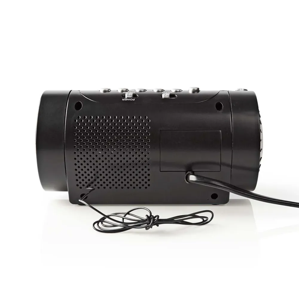 Digital-Wecker-Radio | LED-Anzeige | Zeitprojektion | AM / FM | Snooze-Funktion | Sleep Timer | Anzahl Alarme: 2 | Schwarz