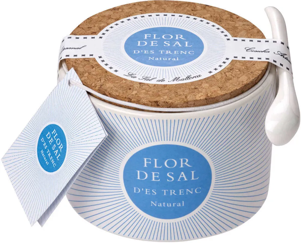 Flor de Sal - Natural Salz aus Mallorca Keramikdose