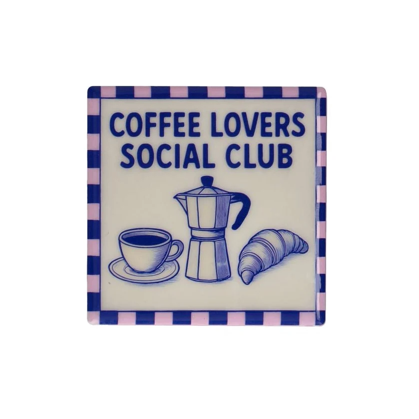 Gift Company Love Tiles Untersetzer "Coffee Lovers Social Club"