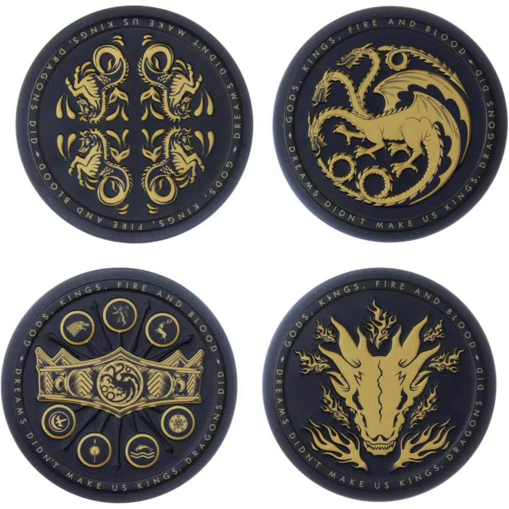 House Dragon Metall Untersetzer Set