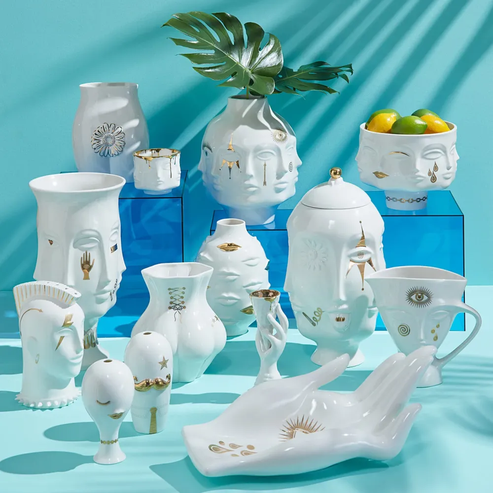 Jonathan Adler Salz- und Pfefferstreuer Gilded Mr. & Mrs. Muse