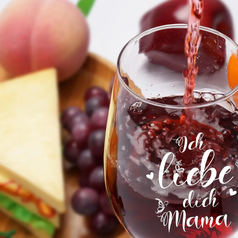 Joymaking Weingläser Muttertag Geburtstag Weihnachten 17oz Mama-Geschenk
