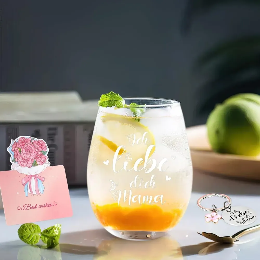 Joymaking Weingläser Muttertag Geburtstag Weihnachten 17oz Mama-Geschenk