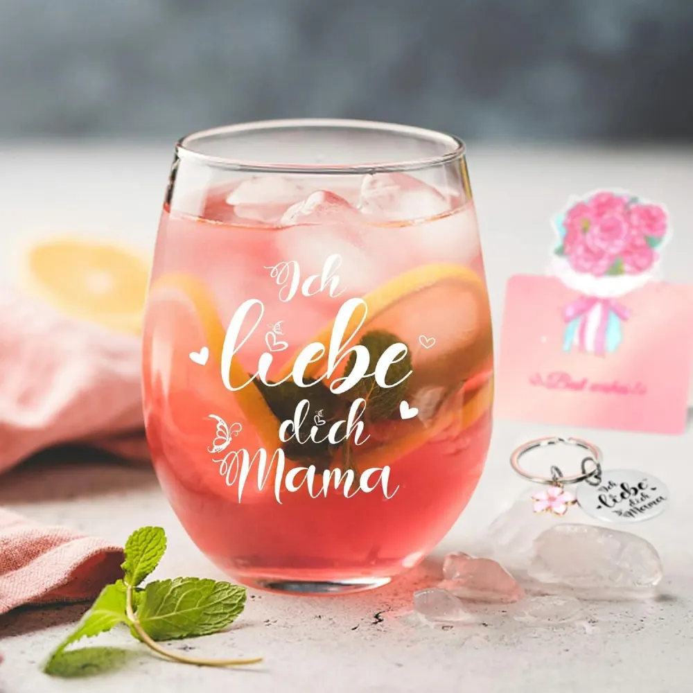 Joymaking Weingläser Muttertag Geburtstag Weihnachten 17oz Mama-Geschenk
