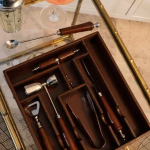 Leder-Cocktail-Set