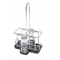 Öl/Essighalter mit Salz und Pfeffer 4 Teile nur cm. 5.5x5.5 Modell Eco OMRA