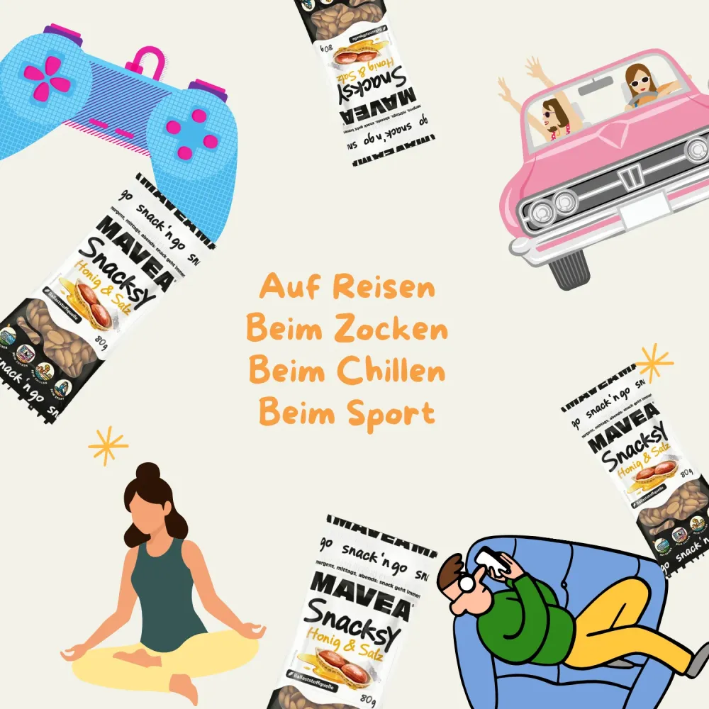 MAVEA karamellisierte Nüsse mit Honig und Salz 80g