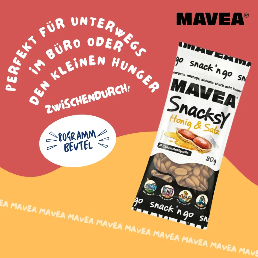 MAVEA karamellisierte Nüsse mit Honig und Salz 80g