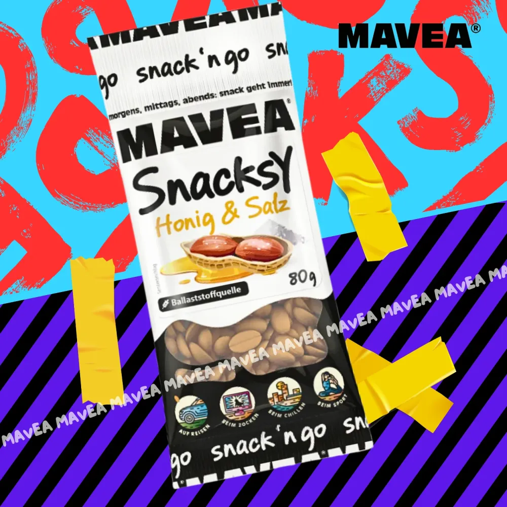 MAVEA karamellisierte Nüsse mit Honig und Salz 80g