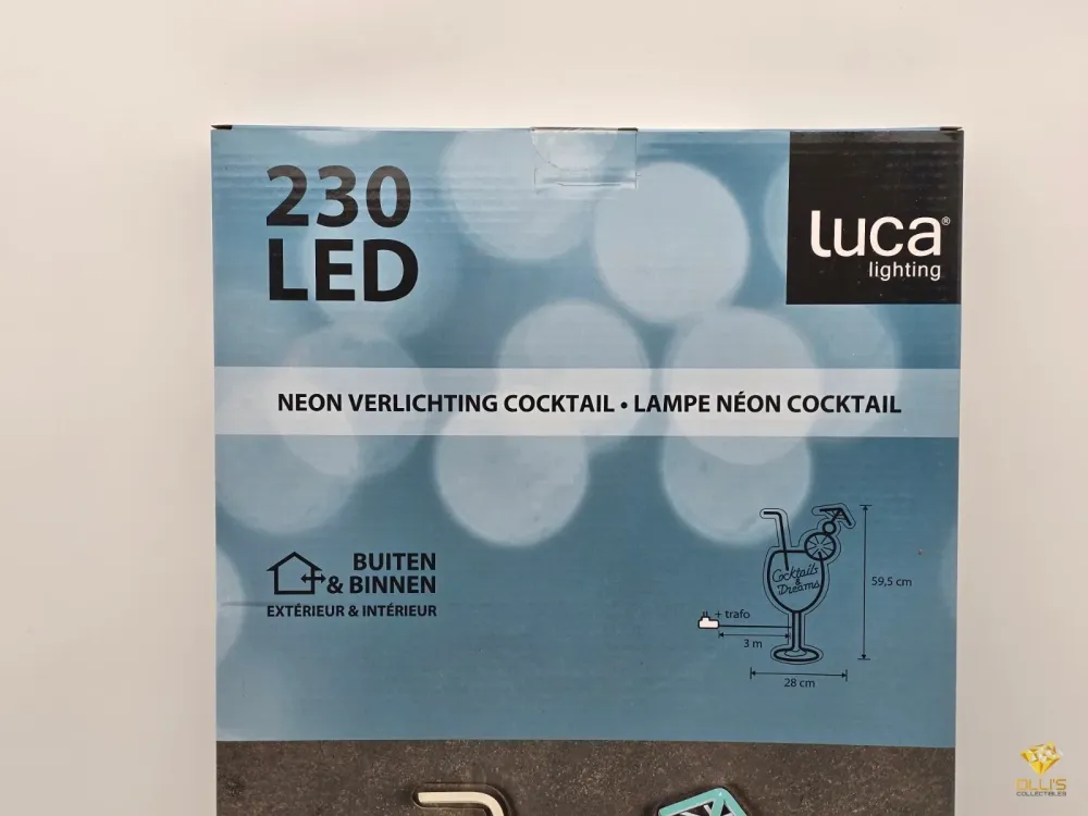 Neon Schild "Cocktail & Dreams" 58x28cm Bar Drink Wand Schild Outdoor LED Retro