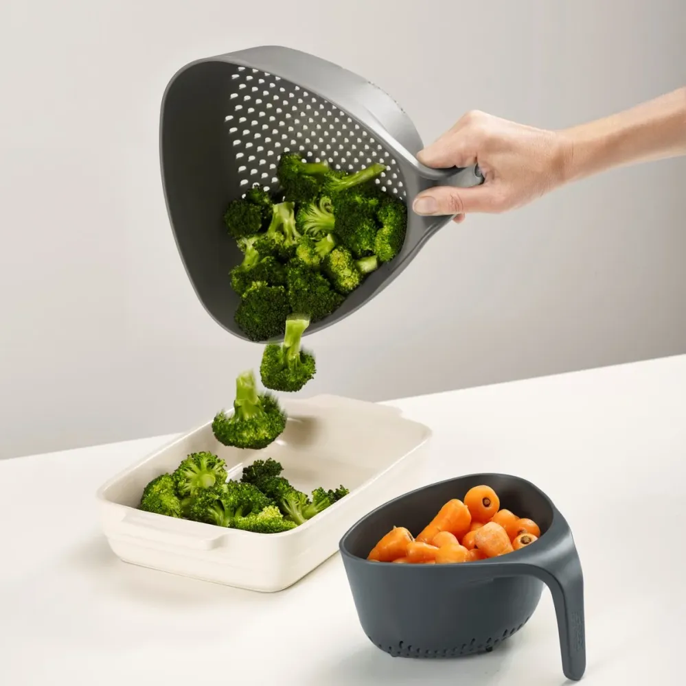 NEST COLANDERS Sieb 2tlg. grau
