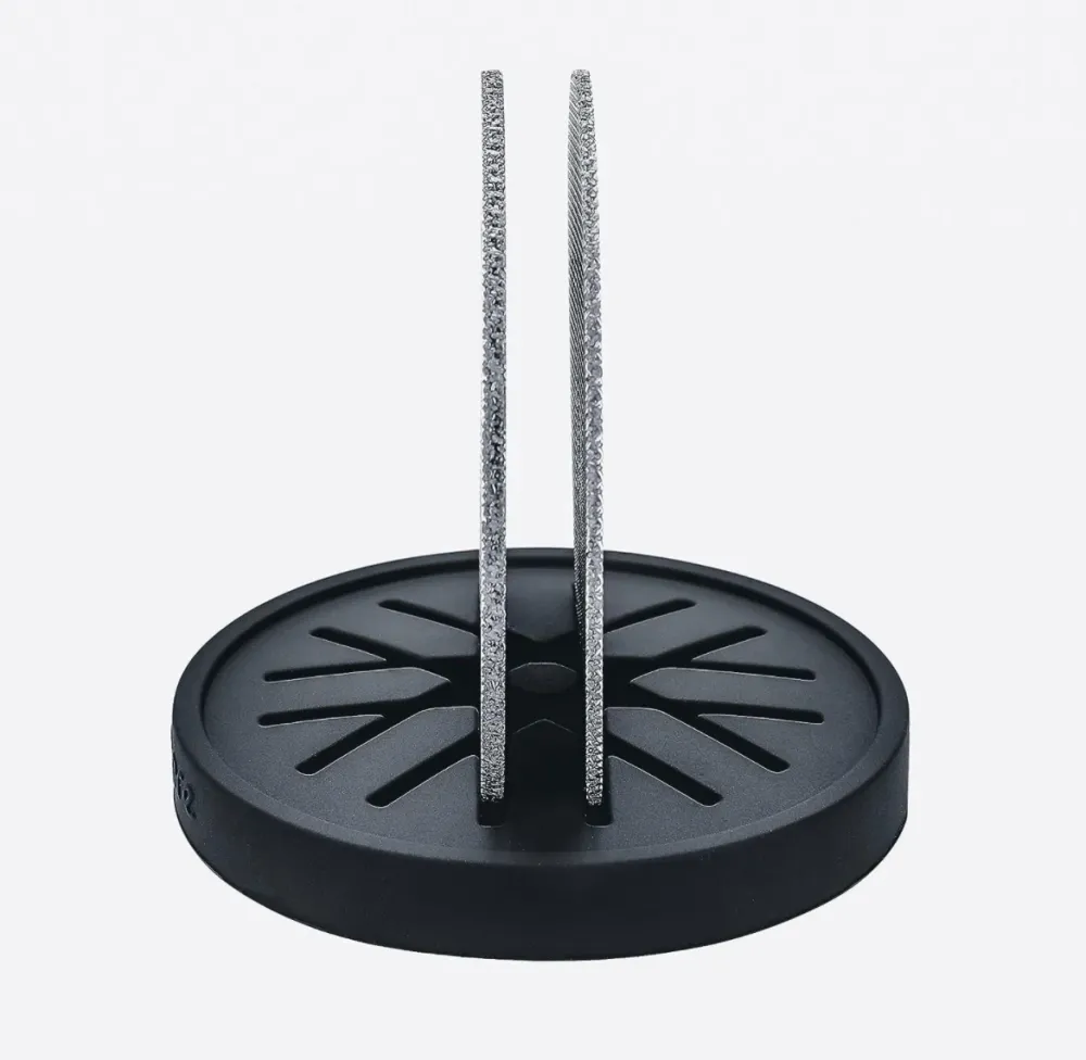 Normcore Premium Puck-Sieb, Puck Screen, 53.3 mm, 2 Stück, mit Ständer