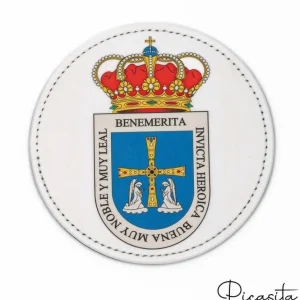 Personalisierte PU-Leder-Untersetzer mit Bild (Packung mit 6)