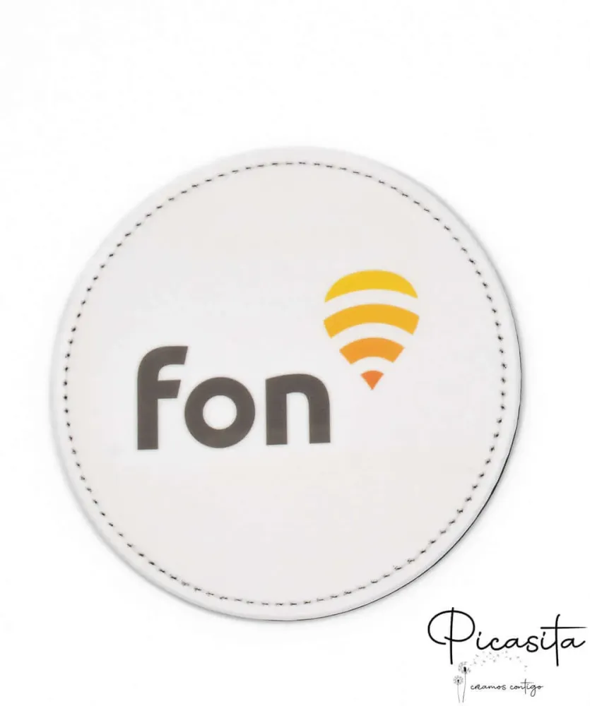 Personalisierte PU-Leder-Untersetzer mit Bild (Packung mit 6)