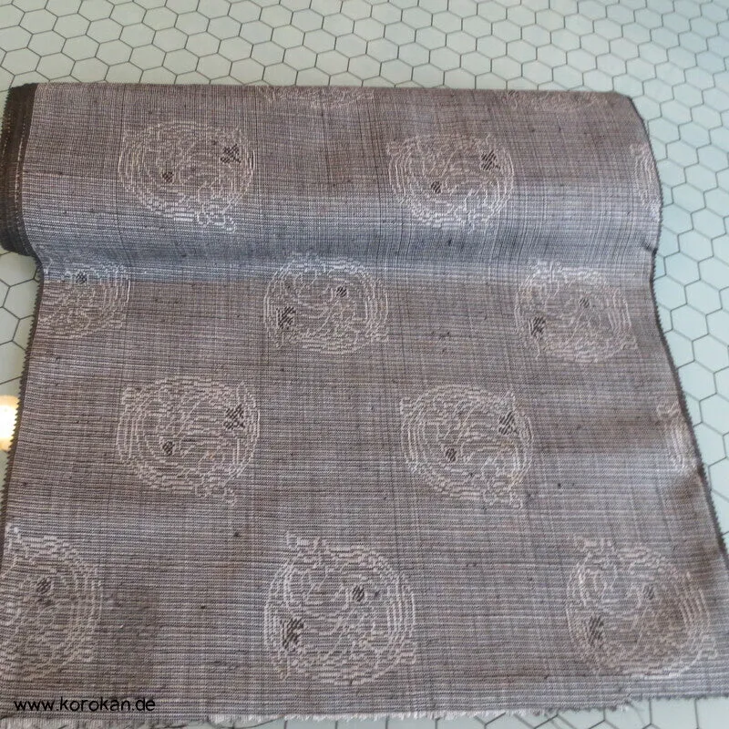 Pfeffer und Salz Jacquard, Blumenrondelle, Wolle / Seide / Baumwolle