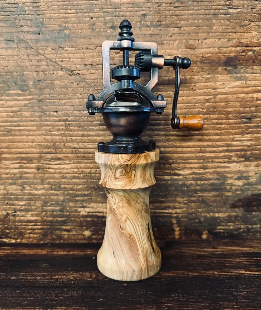Pfeffermühle "Antik" verschiedenen Holzarten, Olive 2