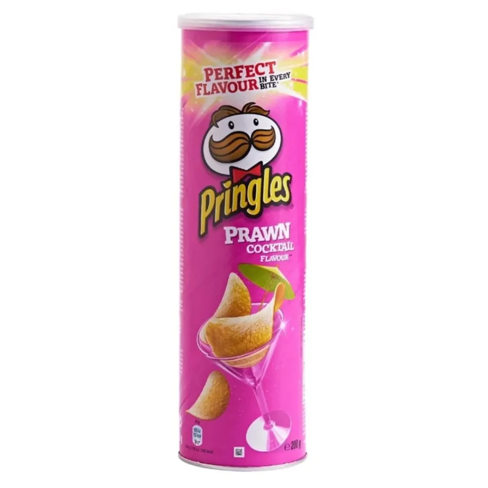 Pringles Prawn Cocktail Flavour, mit Garnelen-Cocktail-Geschmack, 200g