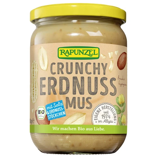 Rapunzel Erdnussmus Crunchy mit Salz 500 g