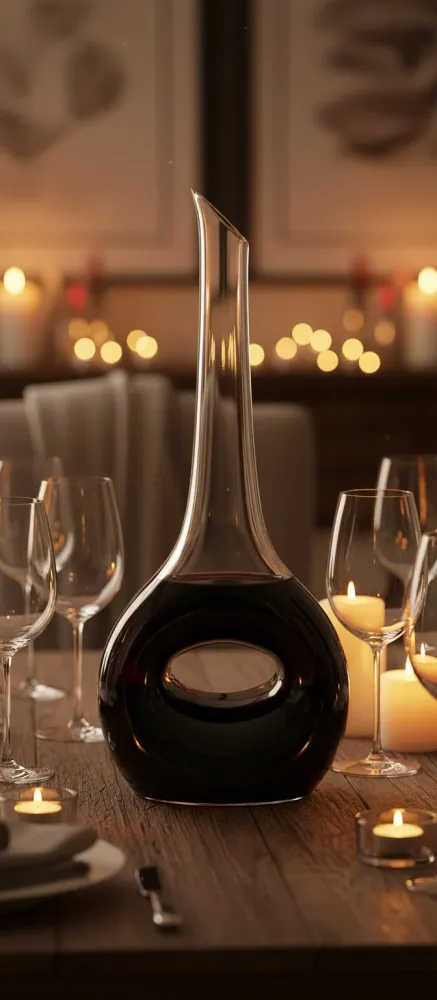 Riedel Dekanter Black Tie Occhio Nero - Handgemacht - 750 ml