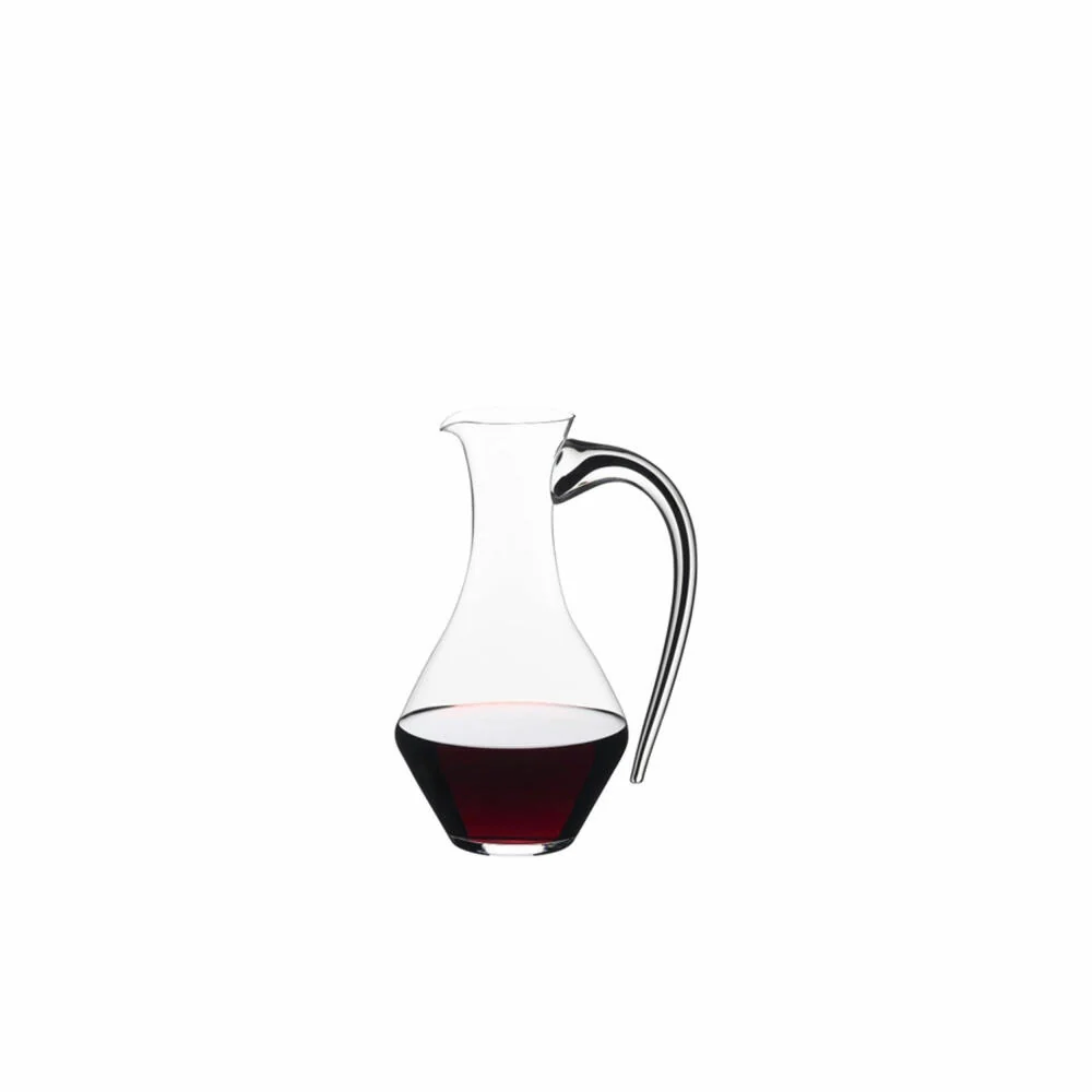 Riedel Fatto Mano Cabernet Magnum Dekanter, Weinkaraffe, Weindekanter, Kristallglas, Schwarz, 1.5 L, 4900/26B
