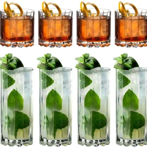 Riedel Gläserset Cocktail & Whiskey Rocks & Highballs - 8 Stücke