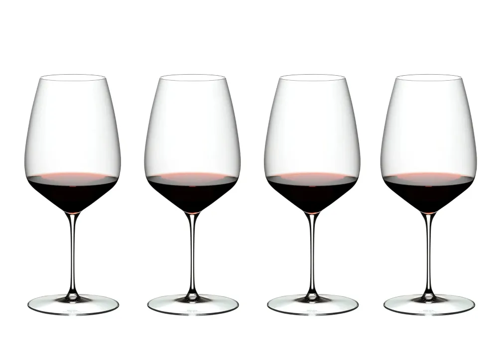 Riedel Weingläser Set - Rote Weingläser - Veloce - Cabernet - 830 ml - 4 Stück