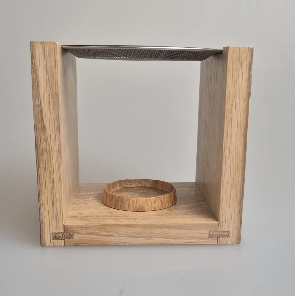 Räuchergefäß aus Eichenholz | Sieb 10 cm