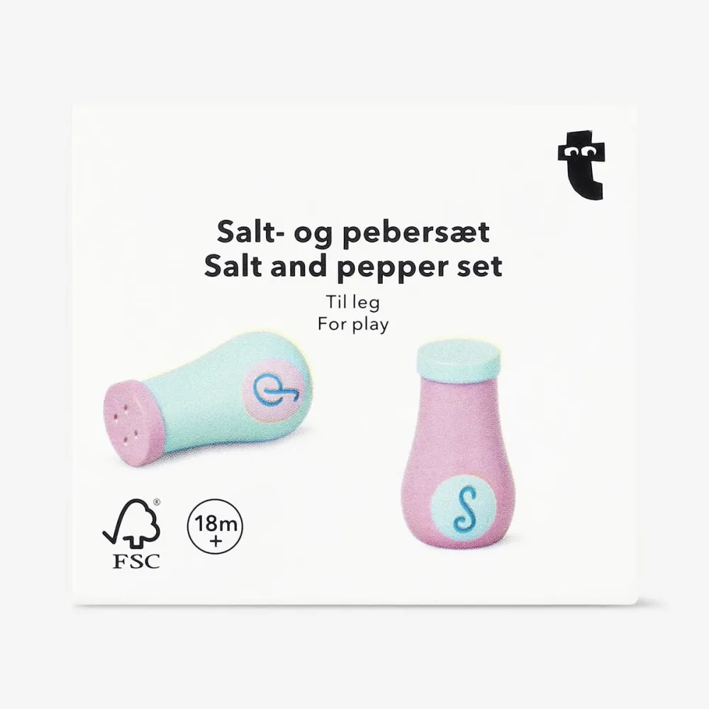 Salz und Pfeffer Spielset aus Holz