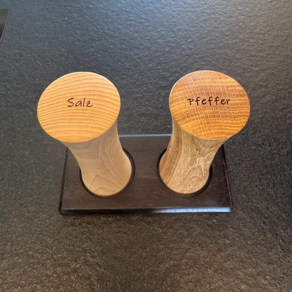 Salz- und Pfeffermühle -Set "CrushGrind" 16 cm • Esche/Eiche