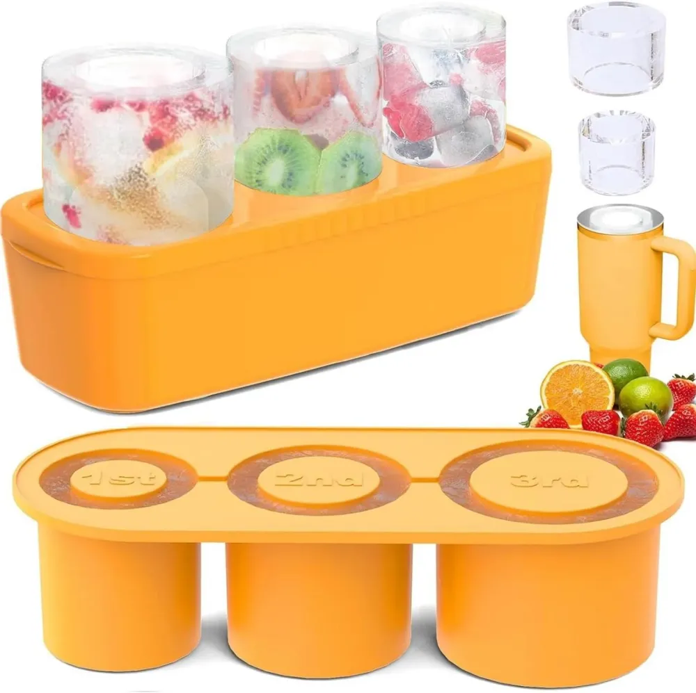 Silikon Eiswürfelform für Tumbler Cup, Eiswürfelbehälter mit