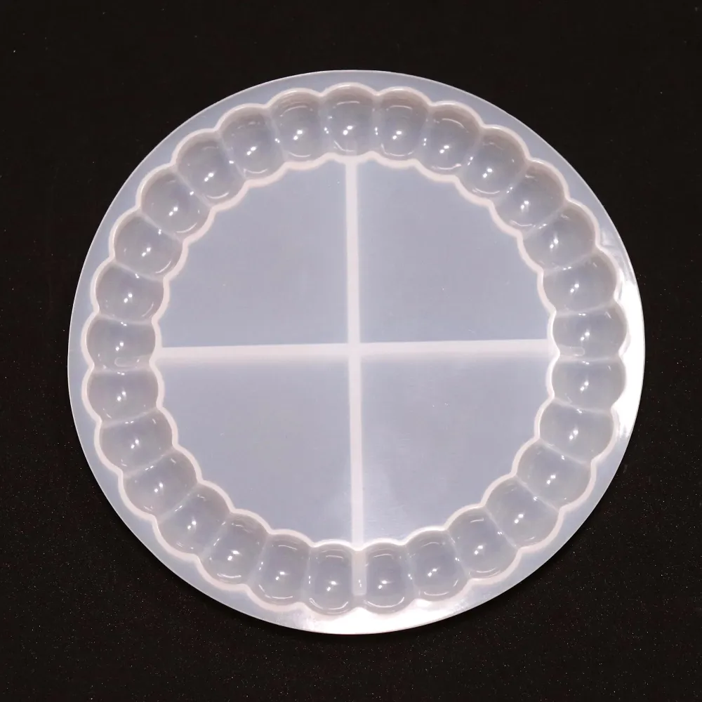 Silikonform Bubbles Untersetzer Kerzenteller Kugeln Gießform Rund für ca. 13 cm