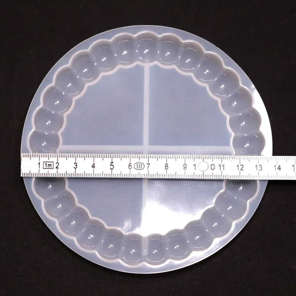 Silikonform Bubbles Untersetzer Kerzenteller Kugeln Gießform Rund für ca. 13 cm