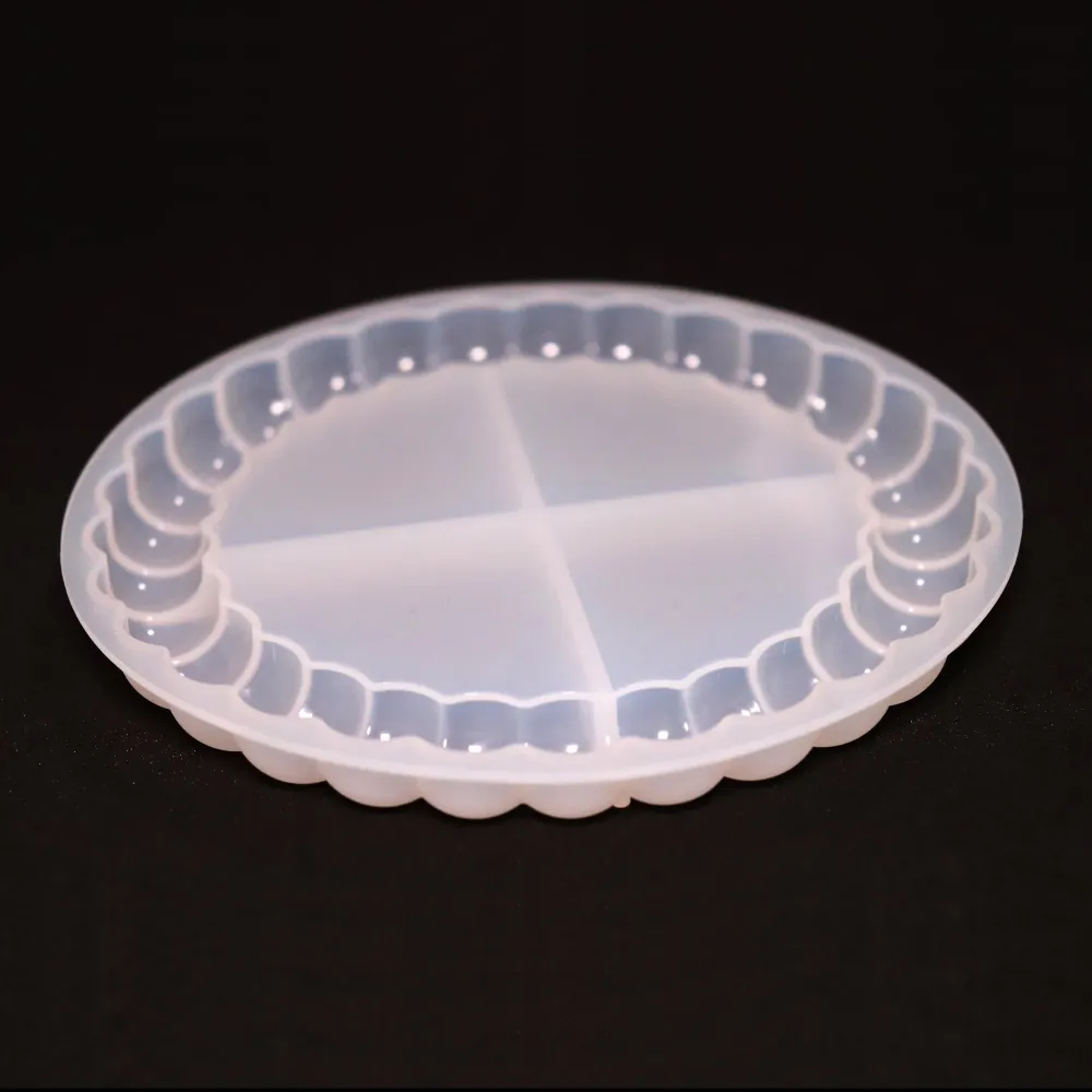 Silikonform Bubbles Untersetzer Kerzenteller Kugeln Gießform Rund für ca. 13 cm