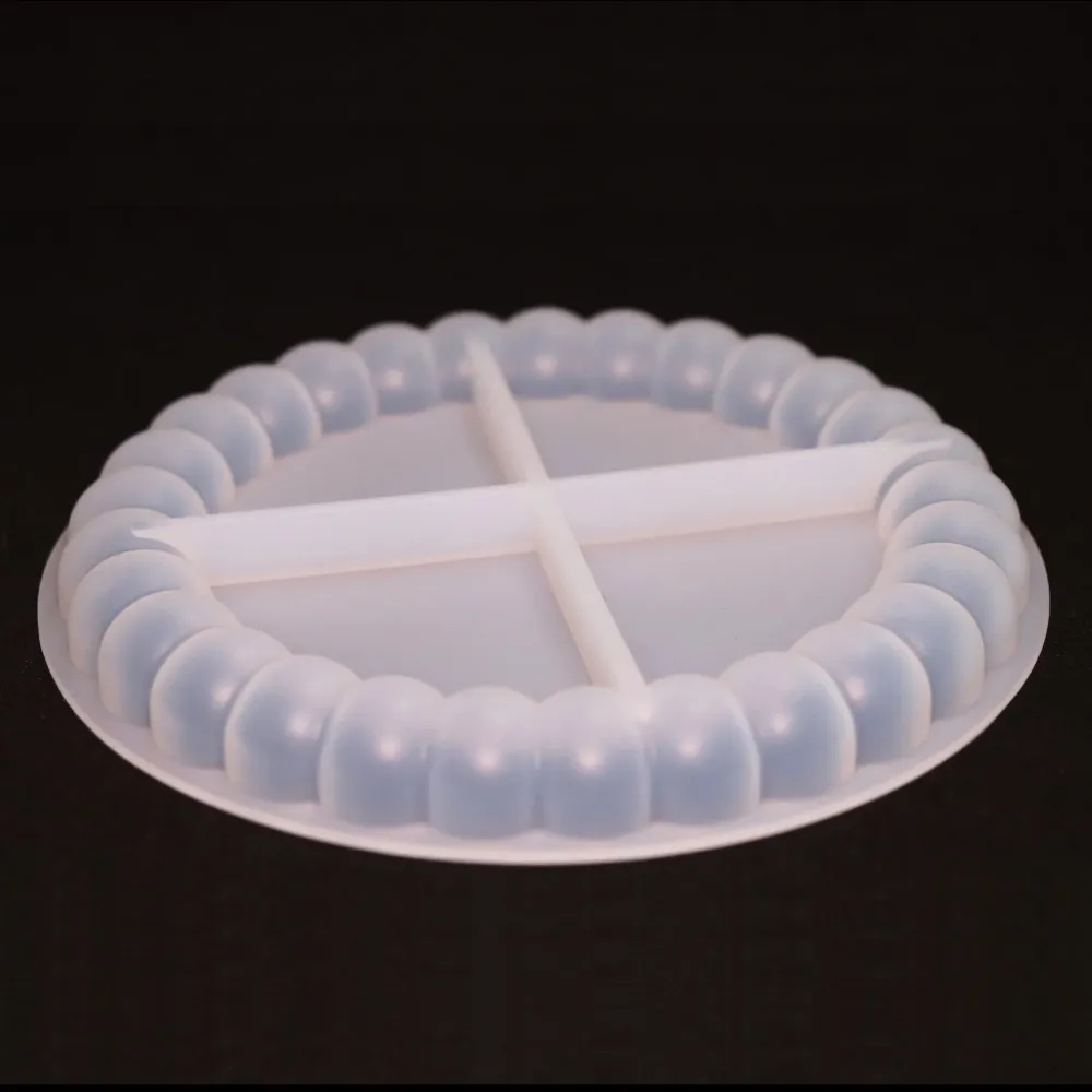 Silikonform Bubbles Untersetzer Kerzenteller Kugeln Gießform Rund für ca. 13 cm