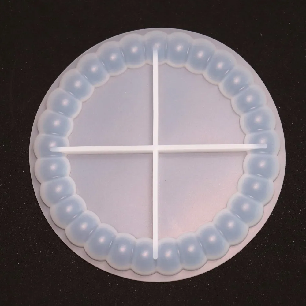 Silikonform Bubbles Untersetzer Kerzenteller Kugeln Gießform Rund für ca. 13 cm